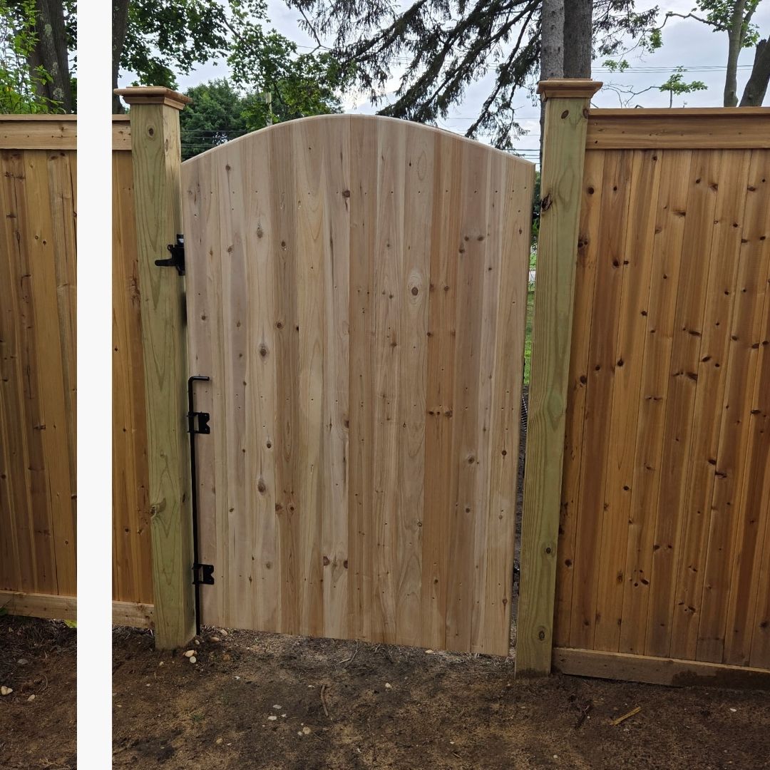 wood fence gate