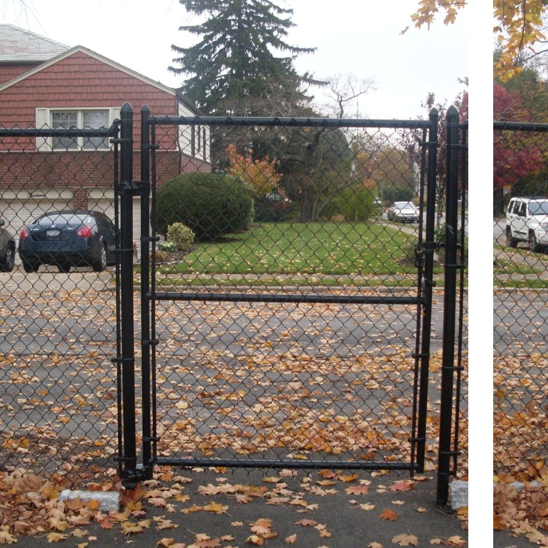 change link fence off driveway