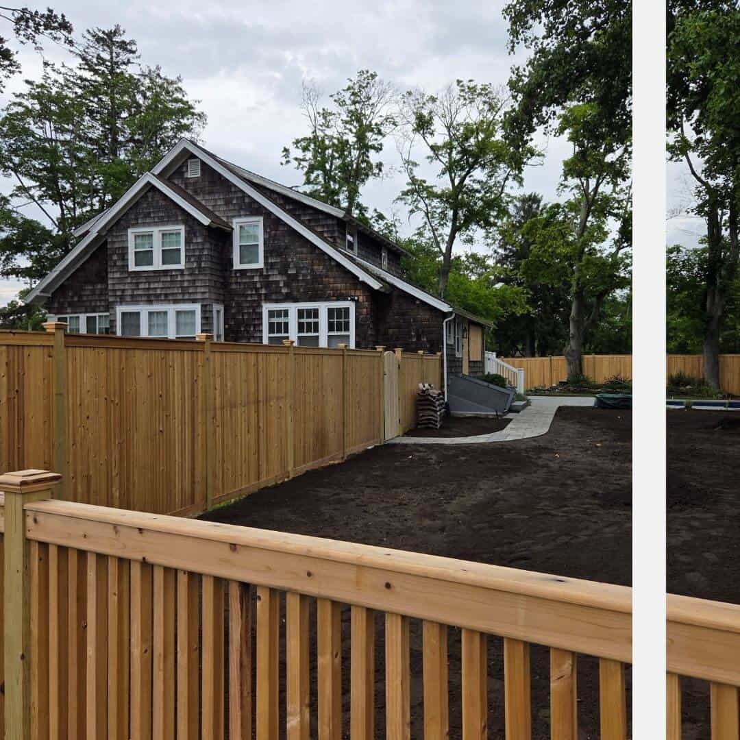 classic wooden fence