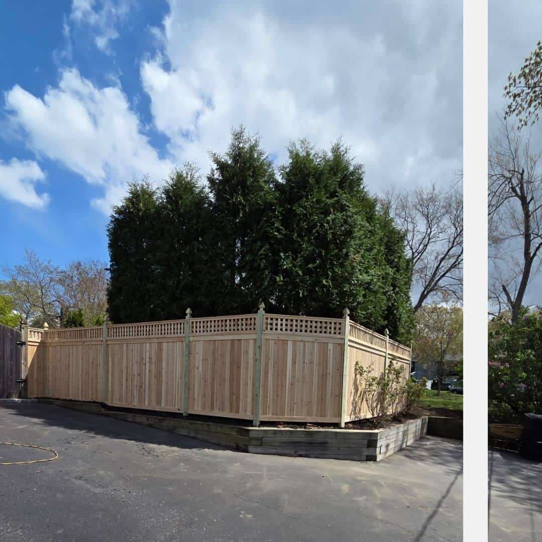 wooden fence
