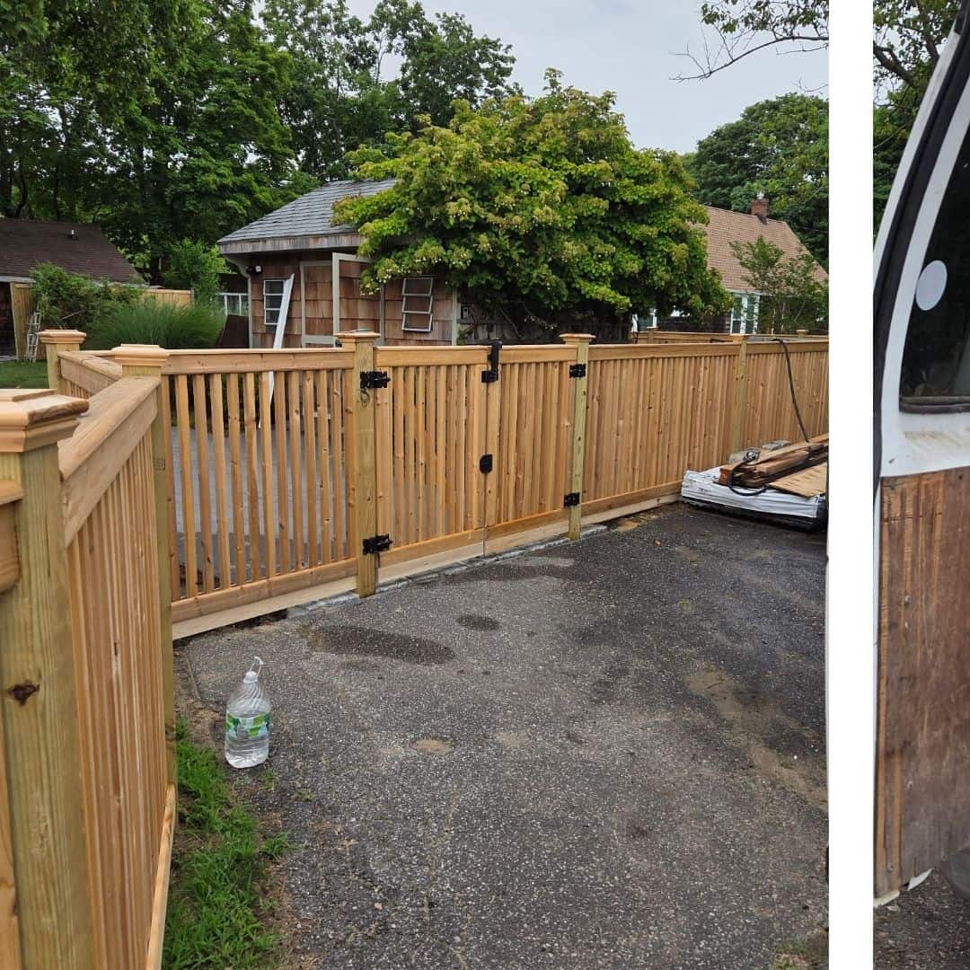 wooden fence