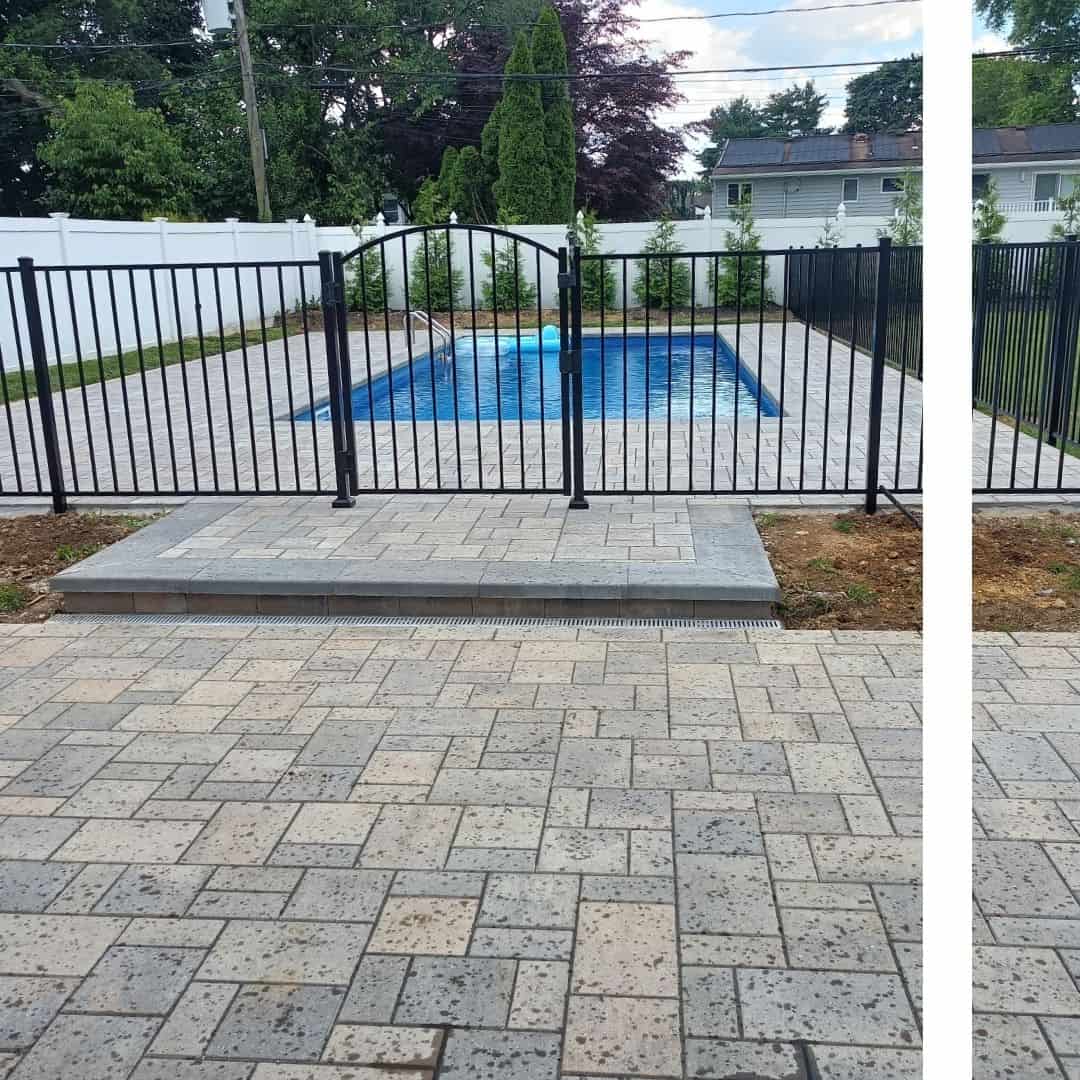 fence around a pool